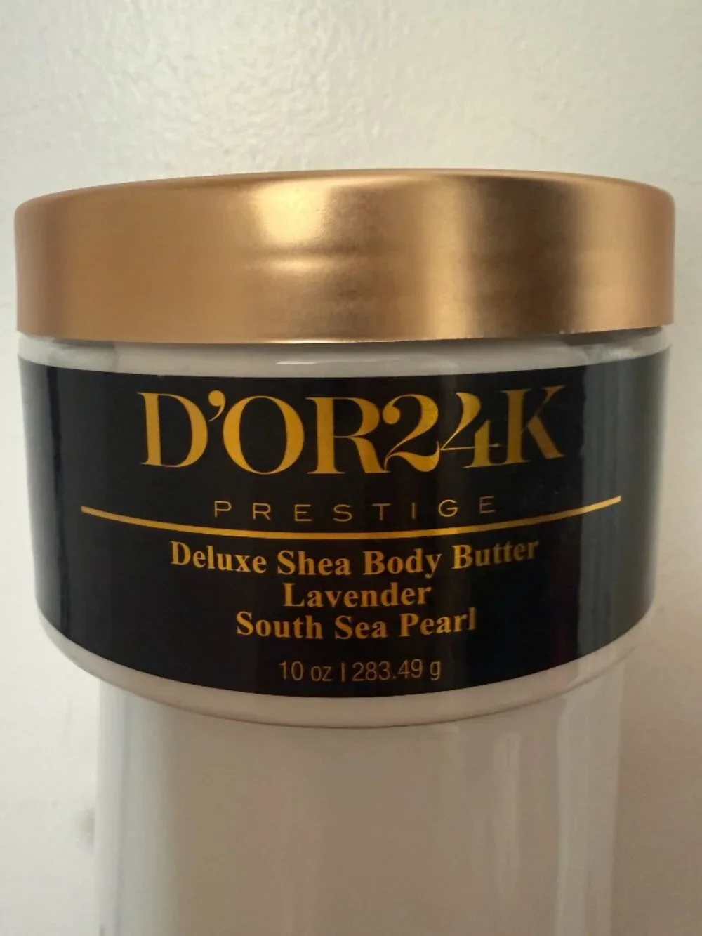 D'OR24K Prestige Lavender Shea Body Butter South Sea Pearl 10 oz NEW